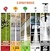 5000PSI Electric Pressure Washer - 2025 New Electric Power Washer with Upgraded 33ft Pressure Washer Hose Reel, Foam Cannon, 4 Nozzle Set, Power Washer for House/Patios/Car/Fence, Orange