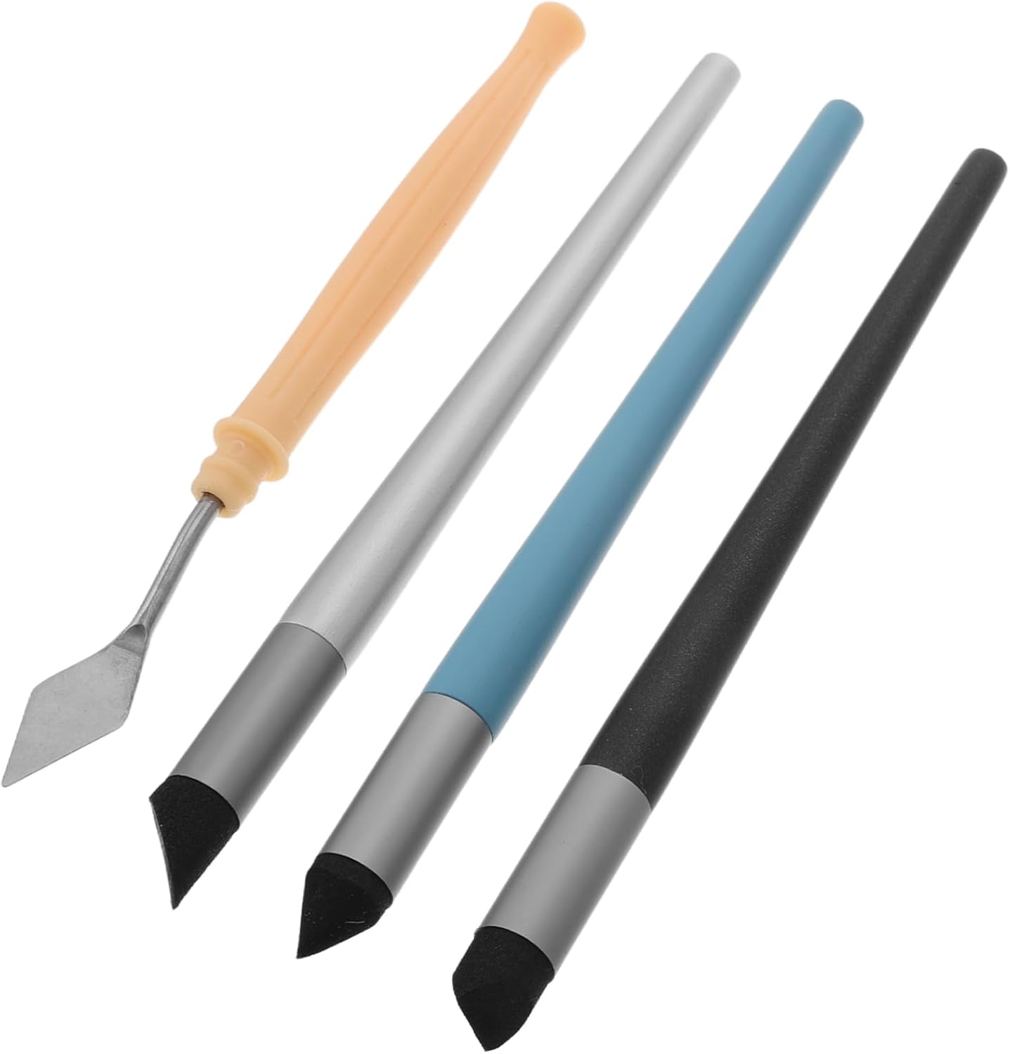 Oil Pastel Blending Tools 3-Pack with Soft Sponge Head Pen and Scraper for Smooth Transitions in Drawing Sketching and Oil Painting