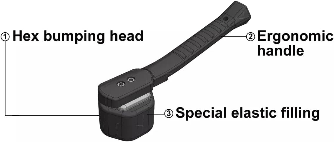 PT Auto Warehouse AT-SEM-5950 - Special Elastic Rubber Mallet