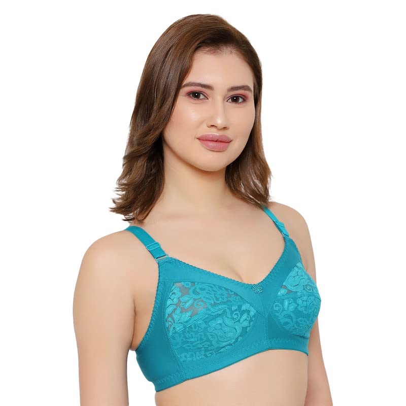 Image of Women Net Non-Padded Wire Free Regular Bra