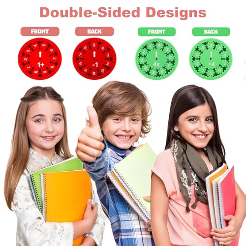 18 Stück Mathe Fidget Spinner Set Zahlen Fidget Spinner Math Fidget Spinner Spinning Interaktives Rechnen Spiel Additions Subtraktions Multiplikations und Divisions Mathe Lernspiele