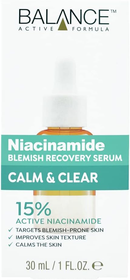 Niacinamide Blemish Recovery Serum - 15% Niacinamide for Clear Skin, Blemish Reduction, Lightweight & Non-Sticky, Refines Texture - 30ml