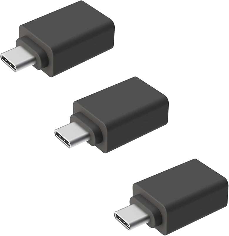 USB-C to USB-A Adapter for Logitech Receiver, Mouse, Keyboard, Macbook, PC | USB A Female to USB C USBC Male Adapter for MacBook, PC, iPad Pro, Samsung, Dell XPS, Receivers Dongles, Webcams, Printers