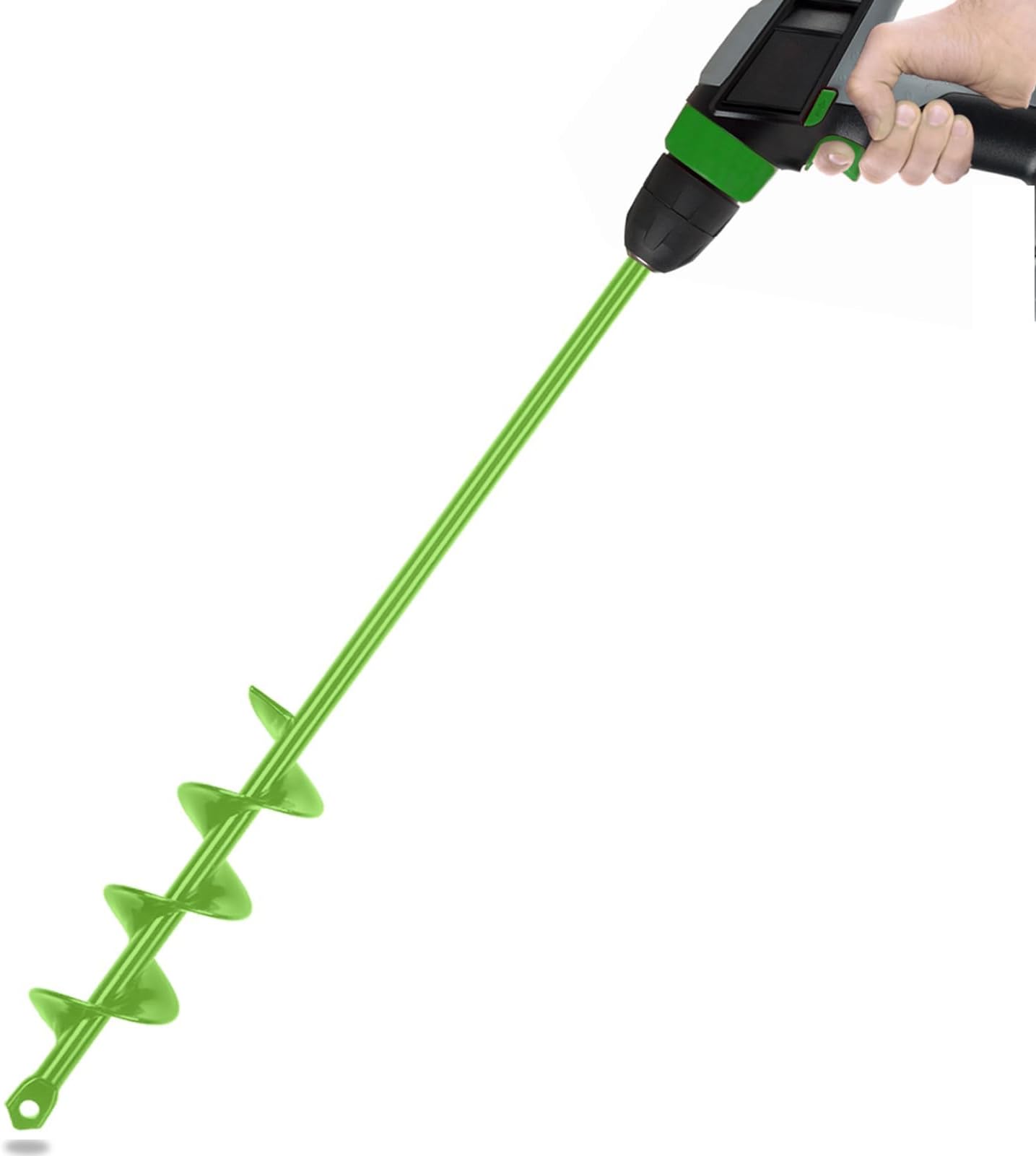 Auger Drill Bit for Planting - 1.6"X16.5" Heavy-Duty Garden Auger Spiral Drill Bit - Bulb Planter Tool - 3/8" Hex Drive Drill