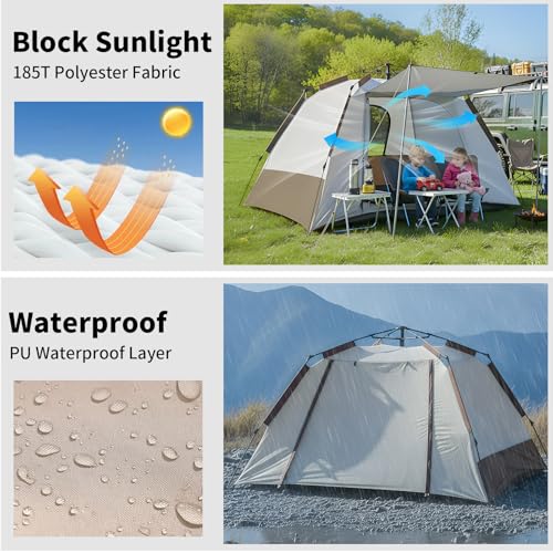 Carpa instantánea para 2 personas, fácil montaje y resistente al agua miniatura 6