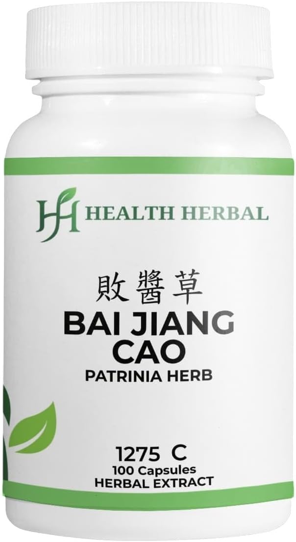 HH1275C Bai Jiang Cao/Patrinia Herb, 100 Capsules/Bottle, 2 Bottles