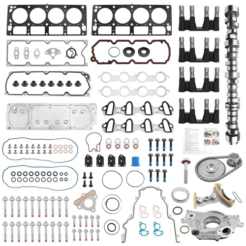 5.3L NON-AFM Camshaft Lifters Kit, Disable DOD Valve Lifters for GM LS Engine, Compatible with 2007-2013 Chevrolet GMC Avalanche Silverado Tahoe Envoy Sierra Yukon V8 Engine