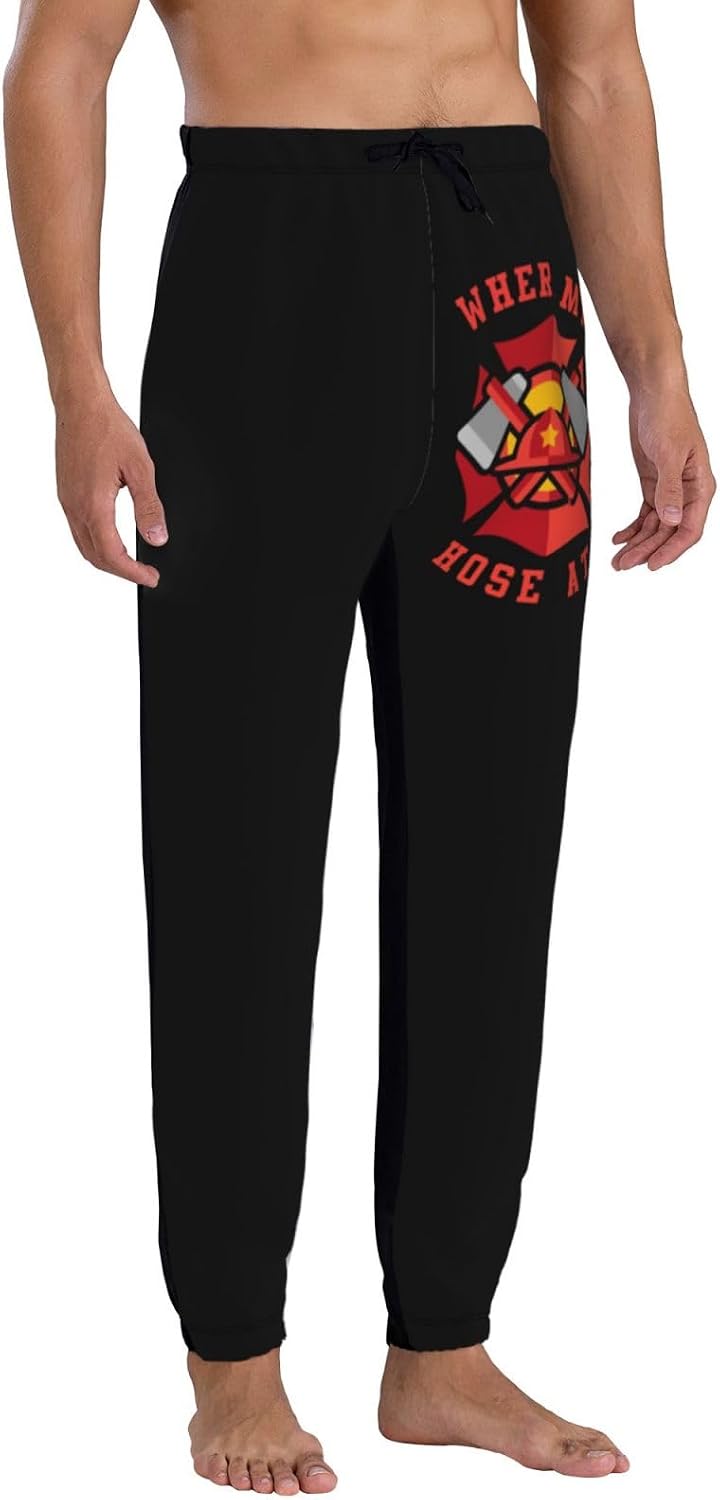 Where My Hose at Fireman Men's Sweatpants Man's S-Pants