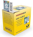  Markenbox 100 x 0,85€ Frankaturware 85 cent Briefmarken selbstklebend Markenset stamp box + Becopa® Schutz