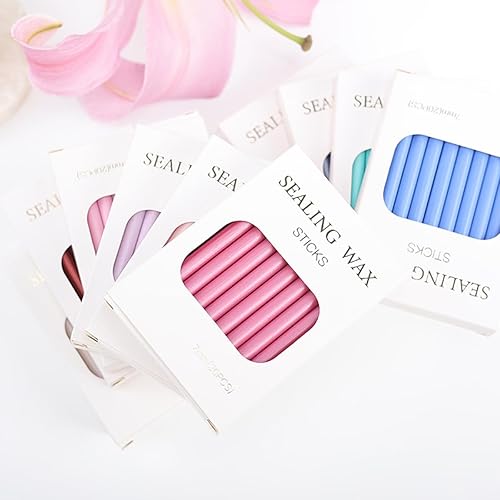 Miniatura 3 de 20 barras de cera para sellar con pistola de pegamento, cuentas para sello de cera, invitaciones de boda, sobres, correos de caracol, paquetes de