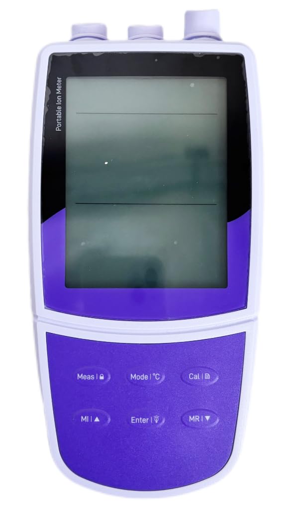 YFYIQI Professional Ammonia Ion Meter with Standard Calibration Fluid Range 0.01-17000ppm -1999.9-1999.9mV 0-105°C/32-221°F Accuracy ±1% F.S. ±0.2mV ±0.5°C/ ±0.9°F