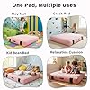 Givjoy Crash Pad for Kids Sensory Room, Extra Thick Foam Crash Mat with Washable Removable Cover, 3 x 4 Ft / 5 x 5 Ft Non-Slip Play Mat with Handle for Calming Corner, Gym, Play Room, Living Room #5
