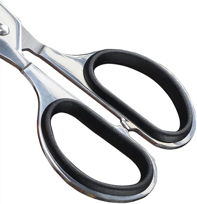 DASEB Stainless Steel Cigar Scissor Tablet Splitter Pill Cutter Rustproof Ergonomic Round Handle Father Gift