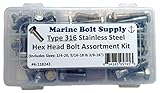 Type 316 Stainless Steel Hex Bolt Assortment Kit Marine Bolt Supply 6-118243