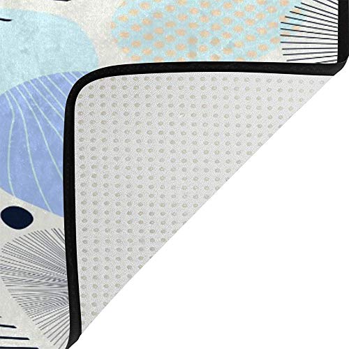 Grand tapis de sol lavable intérieur facile à nettoyer pour salon - 5