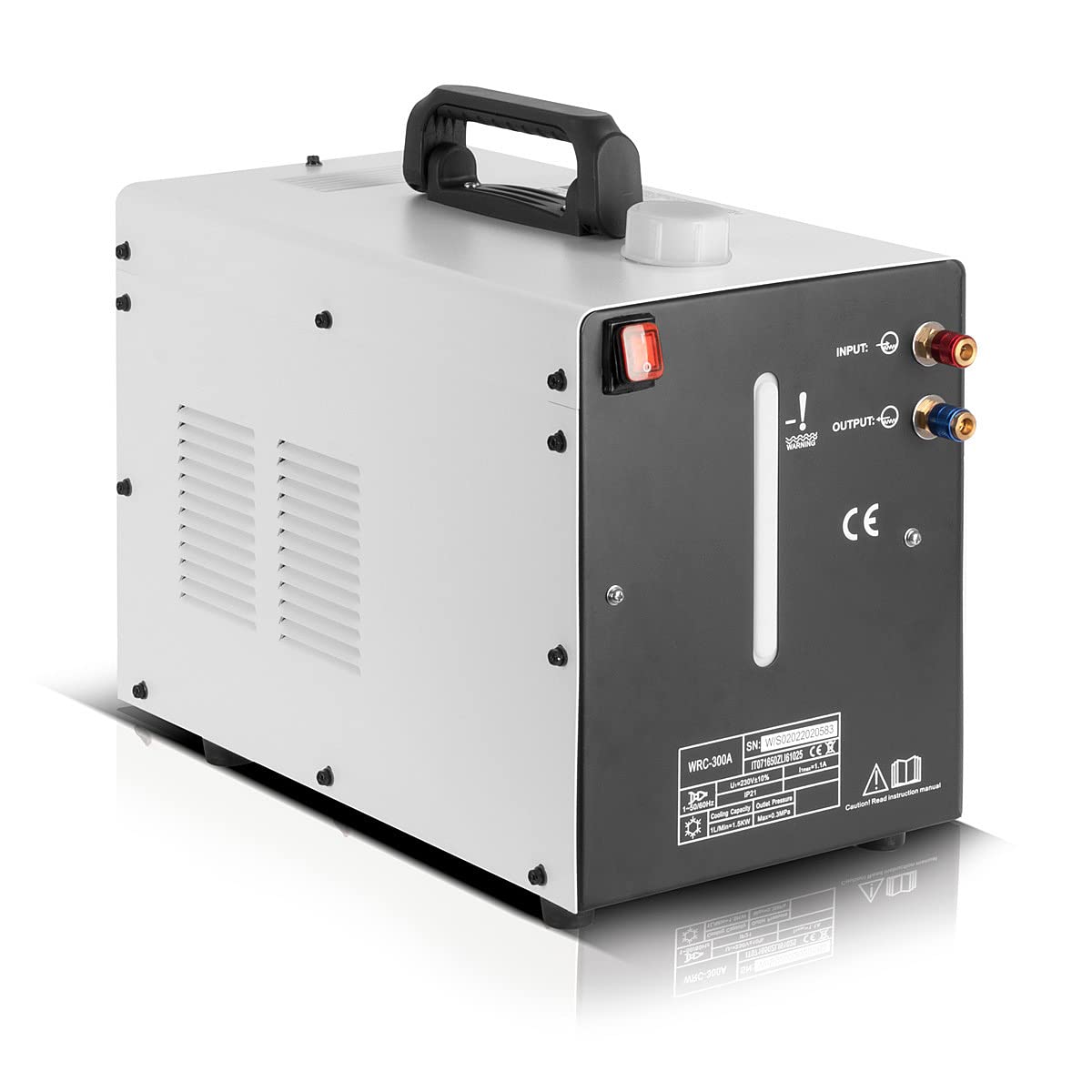 STAHLWERK Refrigerador de agua con 370 W de potencia y depósito de 6 l para equipos de soldadura MIG MAG | TIG y cortadoras de plasma
