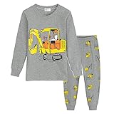 ★Material ★ Dinosaurier Schlafanzug für Jungen aus 100% Baumwolle, Schöne Qualität, Lässt sich gut waschen und fühlt sich angenehm auf der Haut an. Ziehen Sie diesen Dinosaurier Schlafanzug an, damit Sie sich von der Masse abheben. Inklusive Packung: 1 Dinosaurier Langarmshirt + 1 lange Hose.