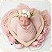 7 Pcs Baby Photoshoot Props Wrap Kit 3 Pieces Newborn Photography Props 4 Pieces Baby Flower Headband Photo Supplies