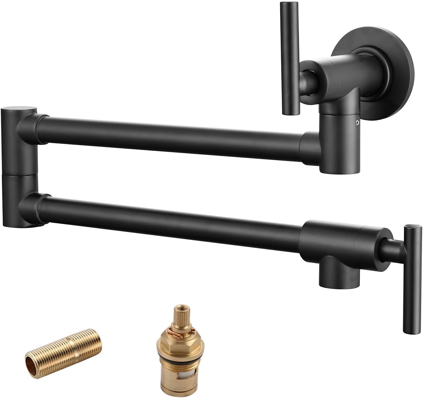 Havin Brass Pot Filler,Wall Mount Commercial Pot Filler Faucet,Brass