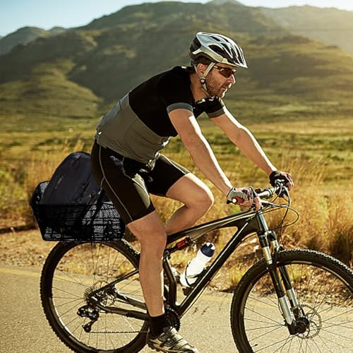 Wintfarm Fahrradkorb Hinten,Groß Fahrrad Korb Hinten,Fahrradkorb Hinten Abnehmbar Für Fahrräder, Kleiner Hund Einkaufen Picknick Schulranzen