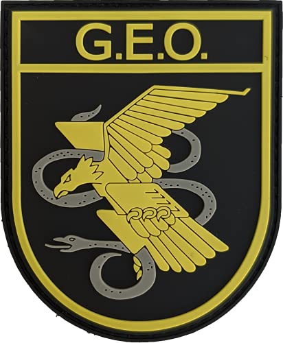 Parche del GEO de la Policia Nacional española Grupo Especial de Operaciones en PVC goma Cover