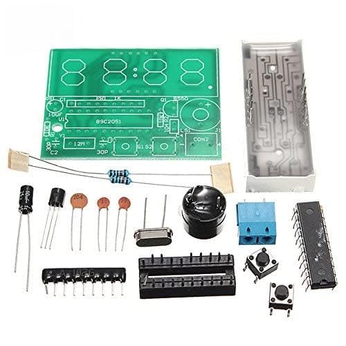C51 4 Bits Electronic Clock Electronic Production Suite DIY Kits (3pcs Set)