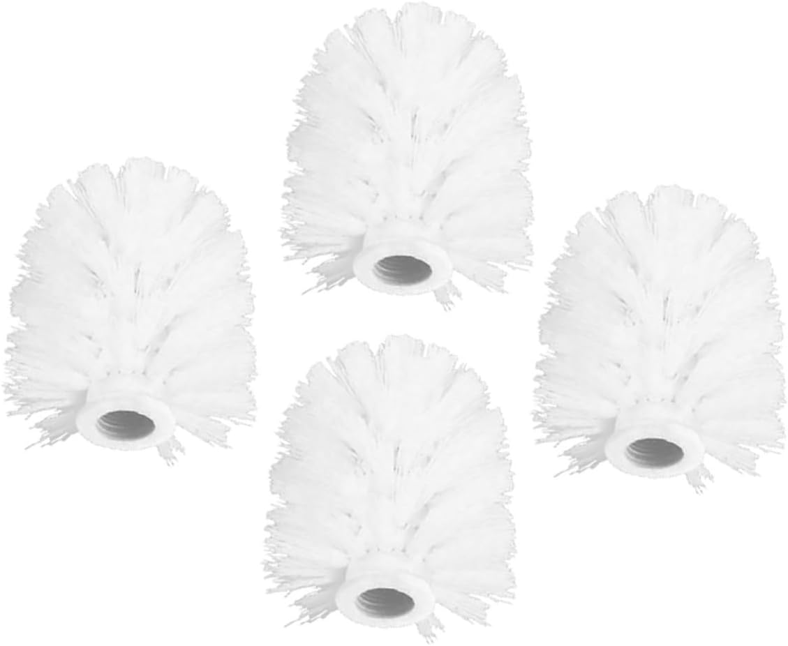 4Pcs Replacement Brush Heads for Bathroom Cleaning Tools Durable Toilet Brush Refills Essential Cleaning Supplies for Home Easy Installation Convenient Usage