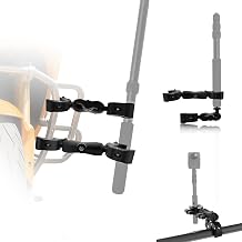 Dual Clamp Motorcycle Camera Mount Kit Compatible for Insta360 X5-X | Heavy-Duty Dual Motorcycle Clamp Mount compatible for Insta360 X5-X for Bike ATV UTV Boat riding video recordingNo Stick