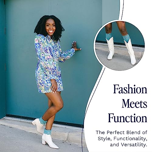 Knee-Hi Performance Boot Socks with Spandex Compression - Cushioning - Moisture-Wicking - Mesh Zone Ventilation3