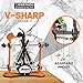Warthog V-Sharp Classic II - 325 Grit Diamond Rods, 3 Adjustable Angles - Knife Sharpeners for Knife Set , Professional Knife Sharpener System - Metal Frame Construction, Factory-Set Spring Tension