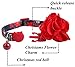 BoomBone Christmas Cat Collar Flower,Dog Collars Charms Pet Xmas Accessories