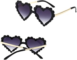 Óculos UV Para Proteção Óculos De Sol Menina Óculos De Coração Óculos De Casamento Óculos De Coração Retrô Óculos De Sol De Coração Vermelho Óculos De Sol Anti-Uv Para Crianças