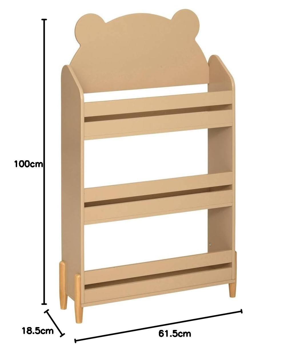 Atmosphera - Bibliothèque Douceur Beige 61,5x100cm