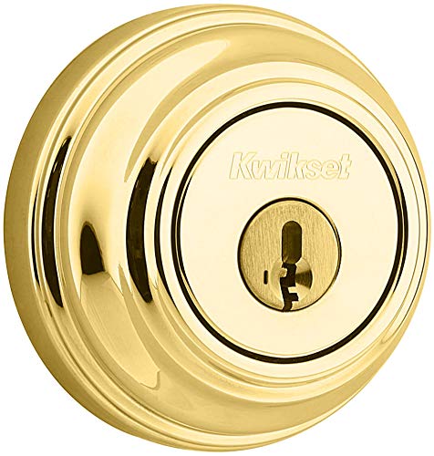 Image of Kwikset 985 Double Cylinder Deadbolt featuring SmartKey in Polished Brass