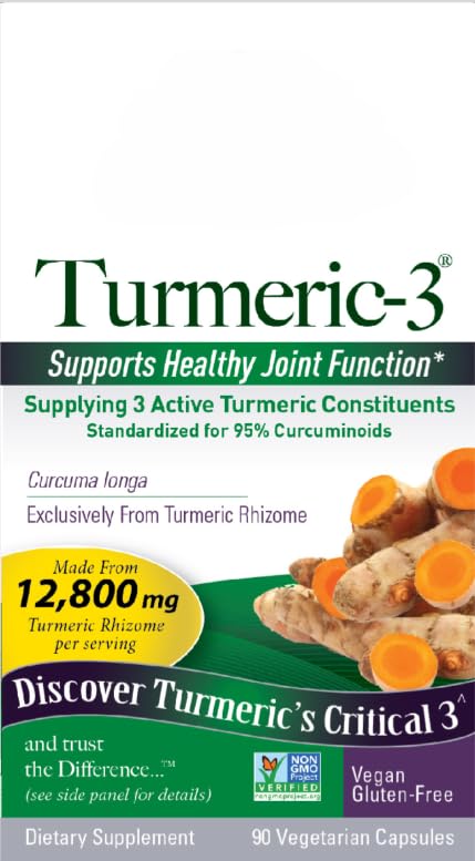 Natural's Answer - Cúrcuma y jengibre, soporte articular, sin gluten, vegano, 90 cápsulas