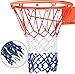 YUESEN 2 reti da basket in nylon, rete di ricambio resistente, per canestro standard da basket, per allenamento all'aria aperta