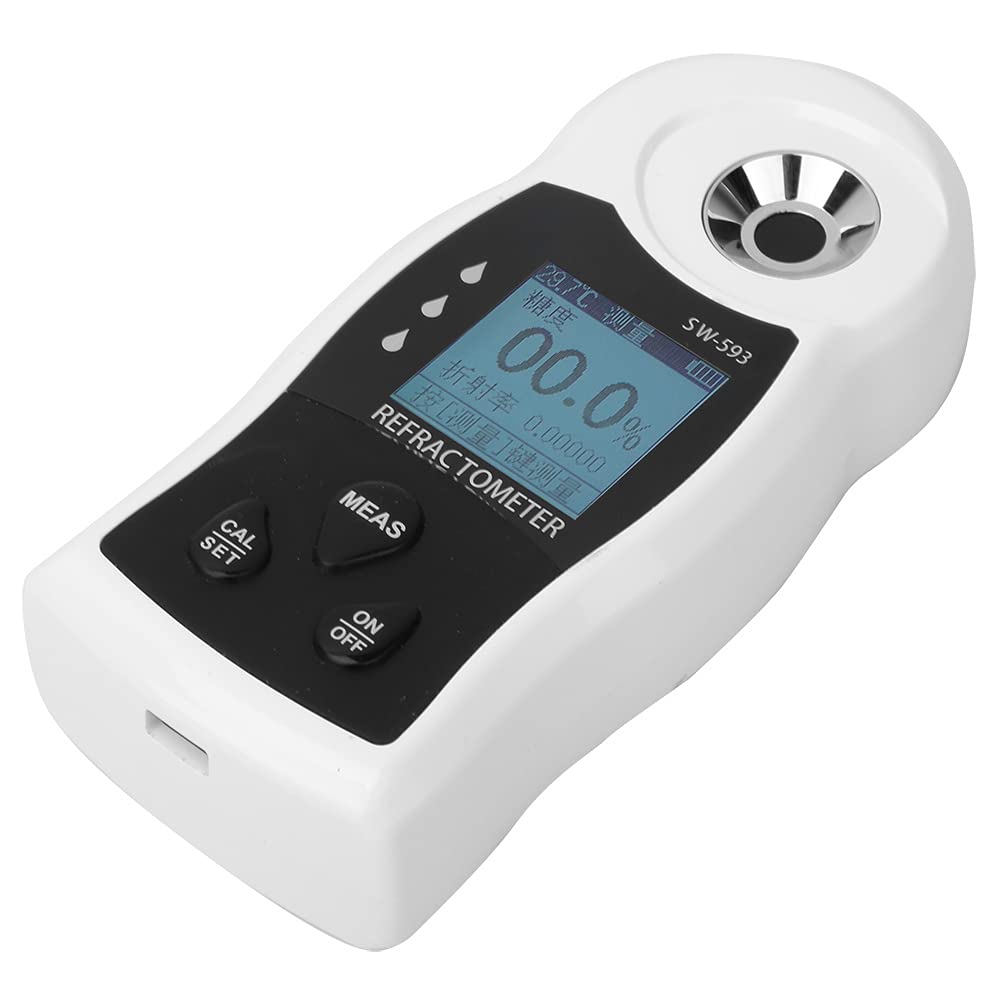 SW-593 - Sacarímetro USB portátil digital sacarímetro de dulzura medidor refractómetro para medir el contenido de azúcar en miel de frutas para azúcar de arce