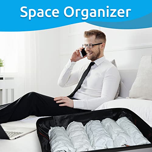 Cosadiman Taili Vacuum-Compressing 10Pcs Travel Compression Bags Vacuum Packing Roll Up Travel Space Saver Bags For Luggage Cruise Ship Essentials No Pumps Needed (Small) #TOP6