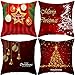 4 Paczki Ozdoby śWiąTeczne Poszewki na Poduszki, Czerwone I BiałE MięKkie Poliestrowe Poszewki na Poduszki BożOnarodzeniowy śNieg Xmas Tree Christmas Party Decoration