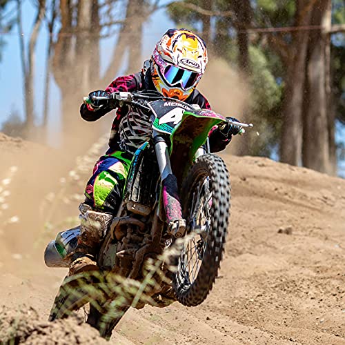 Adcgank Pink Atv Goggles Motorcycle Motocross Dirt Bike Mx Off Road Over Glasses Tear Off Ski Goggles For Woman Girls Purple #TOP6