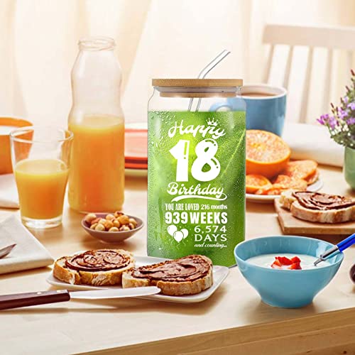 18Th Birthday Decorations For Girls Boys - 2005 18Th Birthday Gifts For Girls - Gifts For 18 Year Old Girl - Birthday Gifts For Girls Boys Daughter Son Sister - 16 Oz Coffee Can Drinking Glass Cup #TOP3