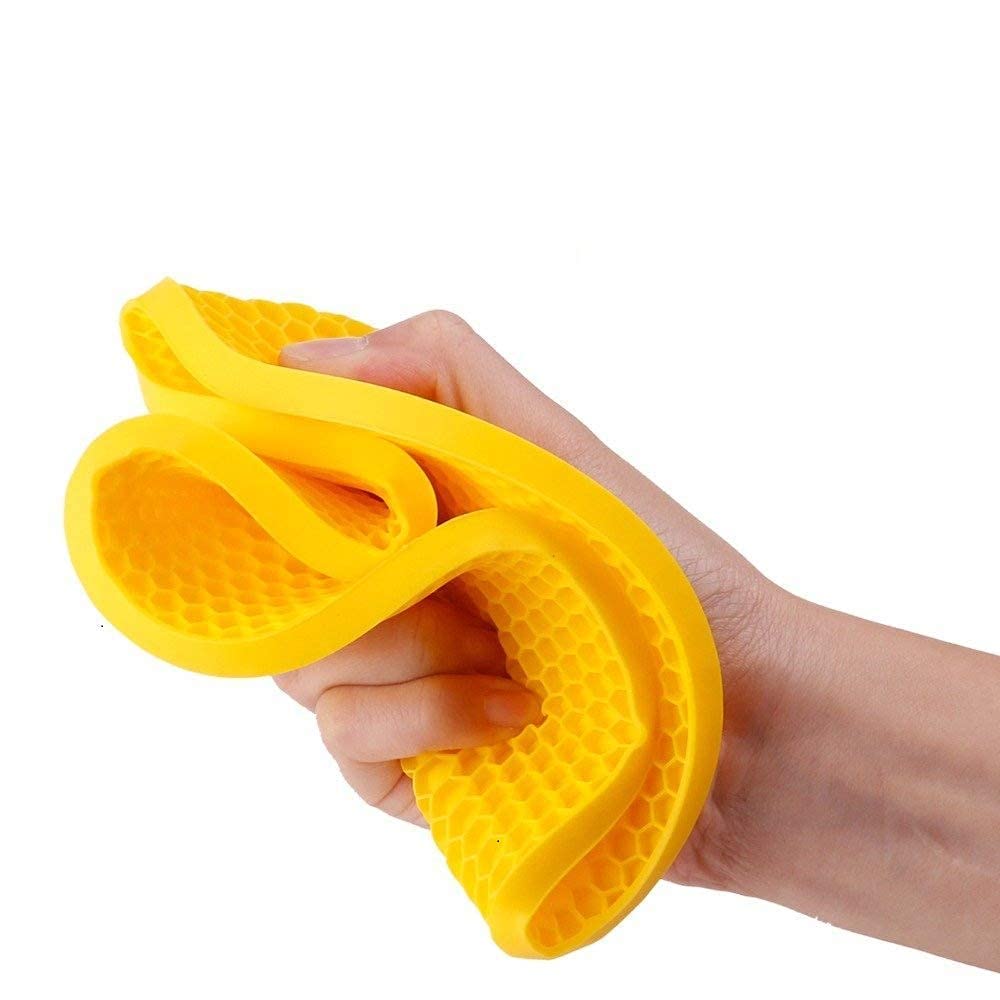 Khedu Feb Silicone Gel Heat Resistant Place Trivets Mat for Hot Dish Pads Dining Coasters Anti Hot Heat Resistant Table Mat — Amazon image 2
