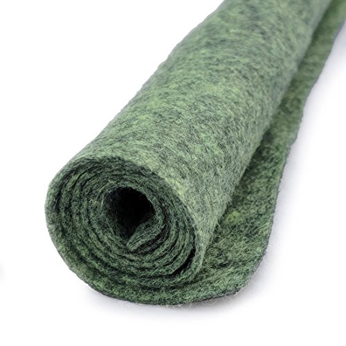 Enchanted Forest - Heather Green - Wool Felt Oversized Sheet - 35% Wool Blend - 1 12x18 inch Sheet