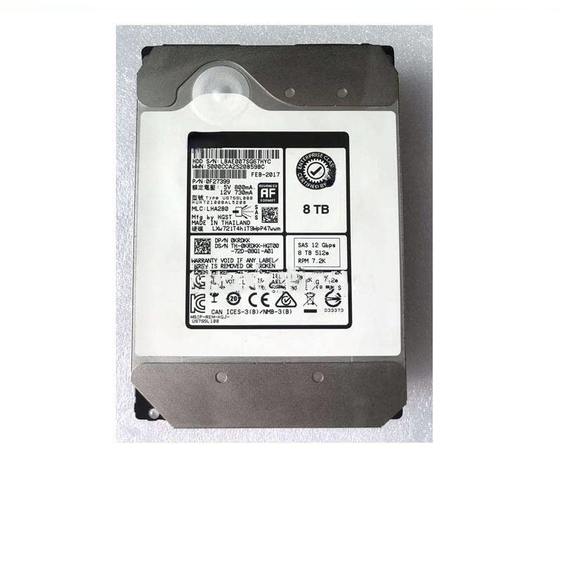 Amazon | For HUH721008AL5200 8TB SAS 3.5 inch 12GB KRDKK 0KRDKK