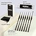 Nicpro 7 PCS Micro Fine Detail Paint Brush Set, Small Miniature Fine Tip Detail Brushes Kit for Acrylic Oil Watercolor, Models, Paint by Numbers, Miniature Painting, Craft, Rock Painting (Brown)