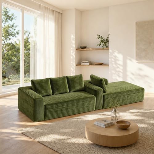 Canapé d'angle convertible 4 places velours Demivor A01