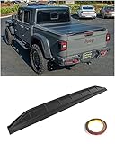 Replacement for 2020-Present Jeep Gladiator All Models | Street Series ABS Plastic - Matte Black Rear Trunk Lid Wing Tailgate Spoiler SPOILER-576-ABS