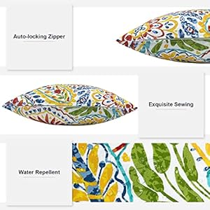 Outdoorindoorthrowpillowcoverssetof2allweathersquarepillowcases16x16inchpatiocushionpillowofhomefurnitureusepaisleymulti Urban Country Home Decor Outdoorindoor throw pillow covers set of 2 all weather square pillow cases 16×16 inch patio cushion pillow of home furniture use paisley multi urban country home decor