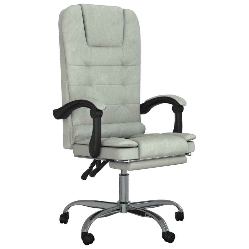 Silla de oficina de masaje con función de masaje y respaldo ajustable, rotación de 360 grados, altura regulable y ruedas para una óptima libertad de movimiento en el área de trabajo