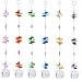 Aiskaer 6PCS 1.2 Inch Colorful Chandelier Crystal Ball Prisms Pendant, Chandelier Decor Hanging Prism Ornaments,Chandelier Crystals Ball Window Prisms Rainbow Octogon Chakra Suncatcher
